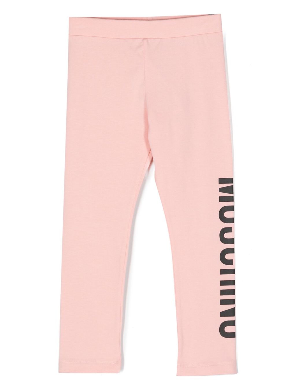 Moschino Kids logo-print cotton leggings - Pink von Moschino Kids