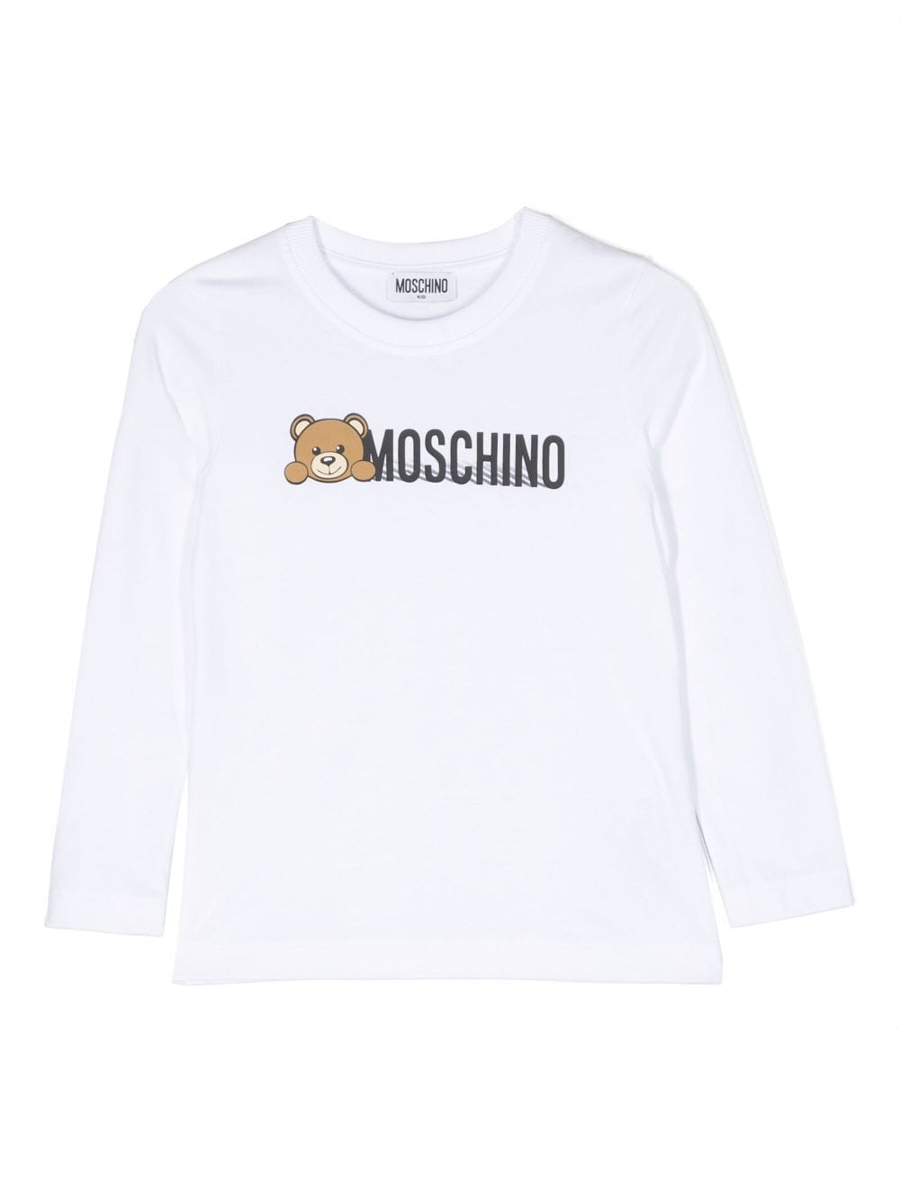 Moschino Kids logo-print cotton sweatshirt - White von Moschino Kids