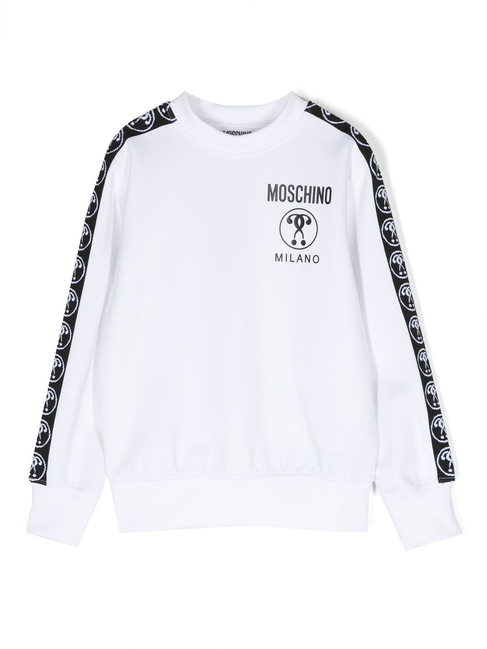 Moschino Kids logo-print cotton sweatshirt - White von Moschino Kids