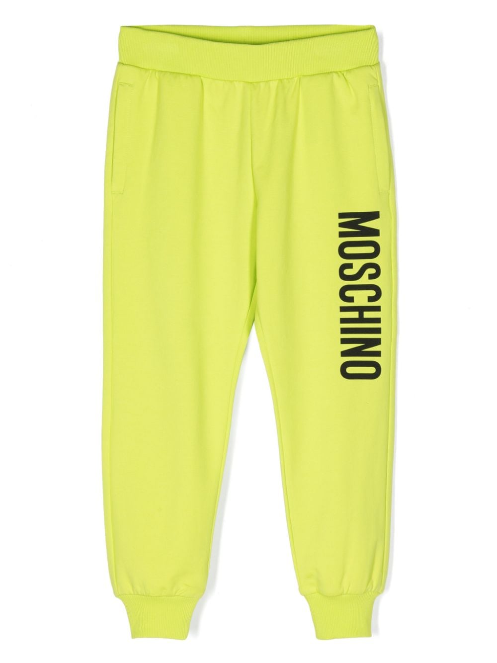 Moschino Kids logo-print cotton track pants - Green von Moschino Kids