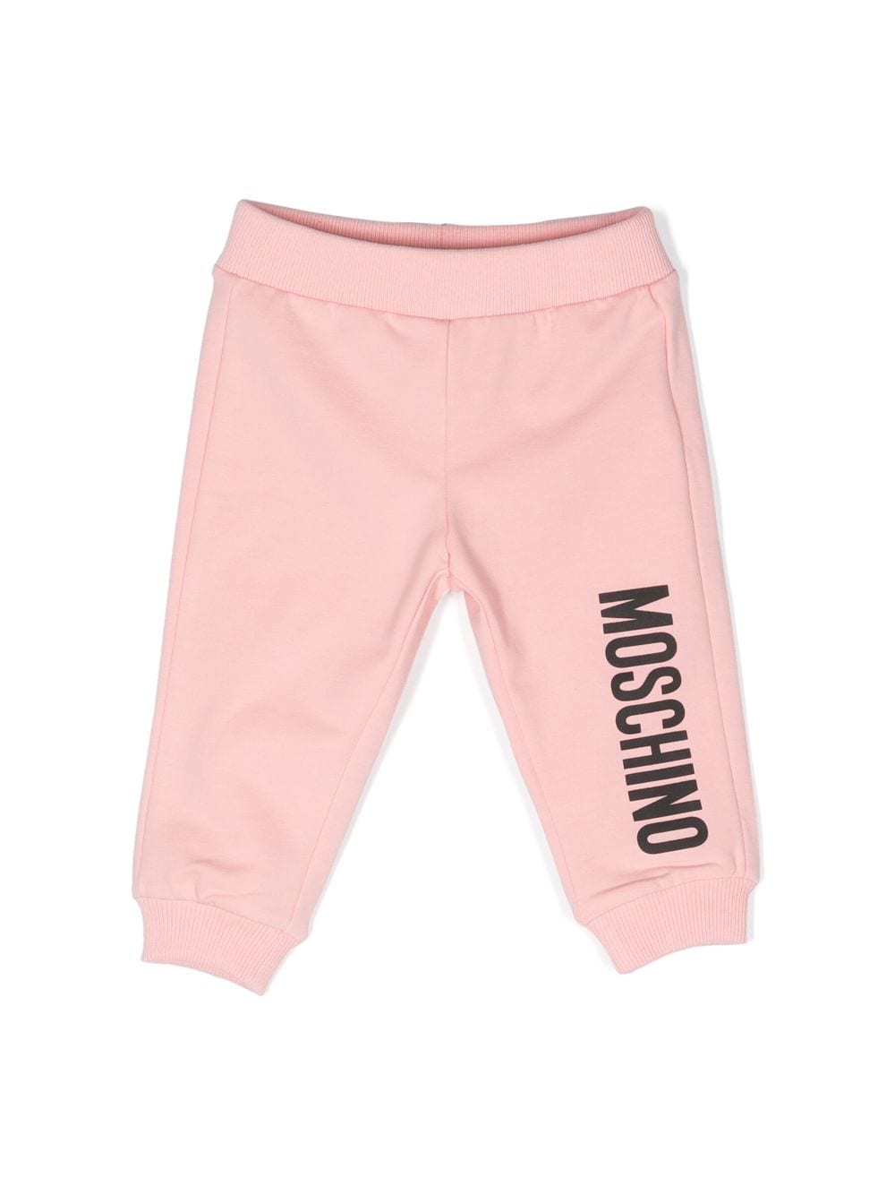 Moschino Kids logo-print cotton track pants - Pink von Moschino Kids