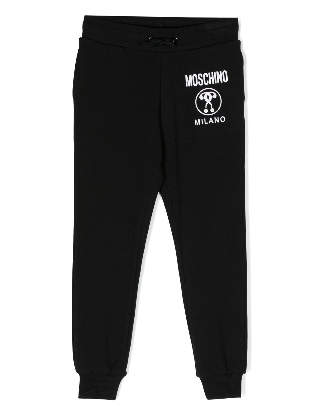 Moschino Kids logo-print detail track pants - Black von Moschino Kids