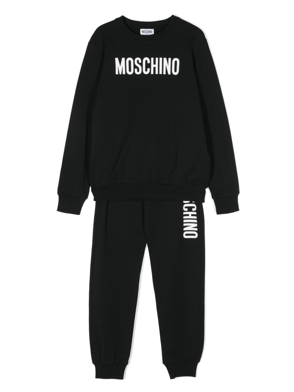 Moschino Kids logo-print jersey tracksuit - Black von Moschino Kids