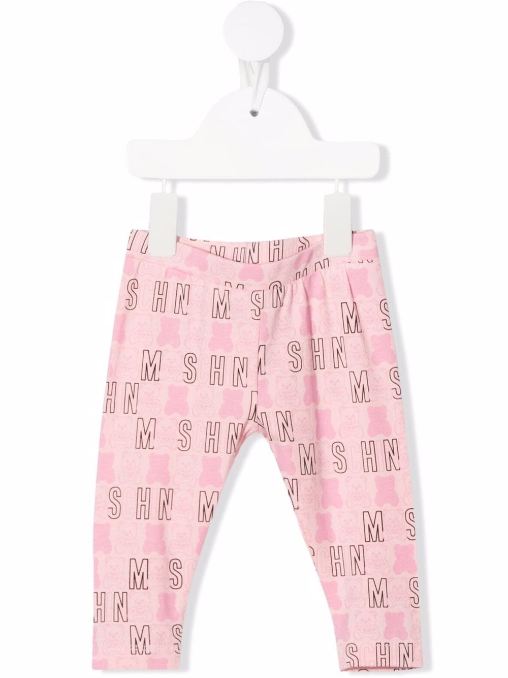 Moschino Kids logo print leggings - Pink von Moschino Kids