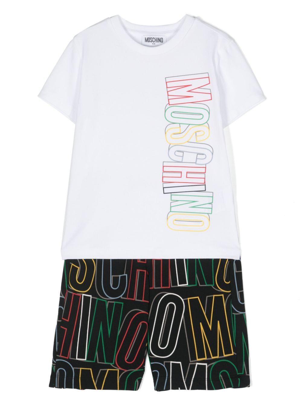 Moschino Kids logo-print shorts set - White von Moschino Kids