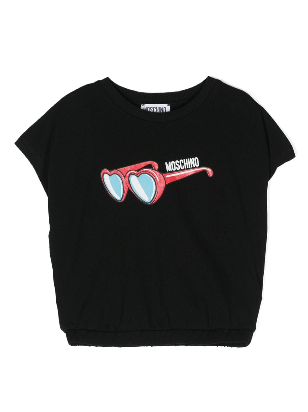 Moschino Kids logo-print sleeveless T-shirt - Black von Moschino Kids