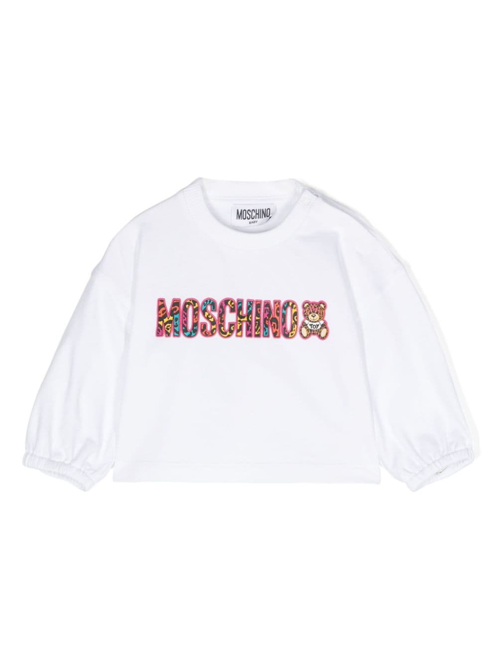 Moschino Kids logo-print sweatshirt - White von Moschino Kids