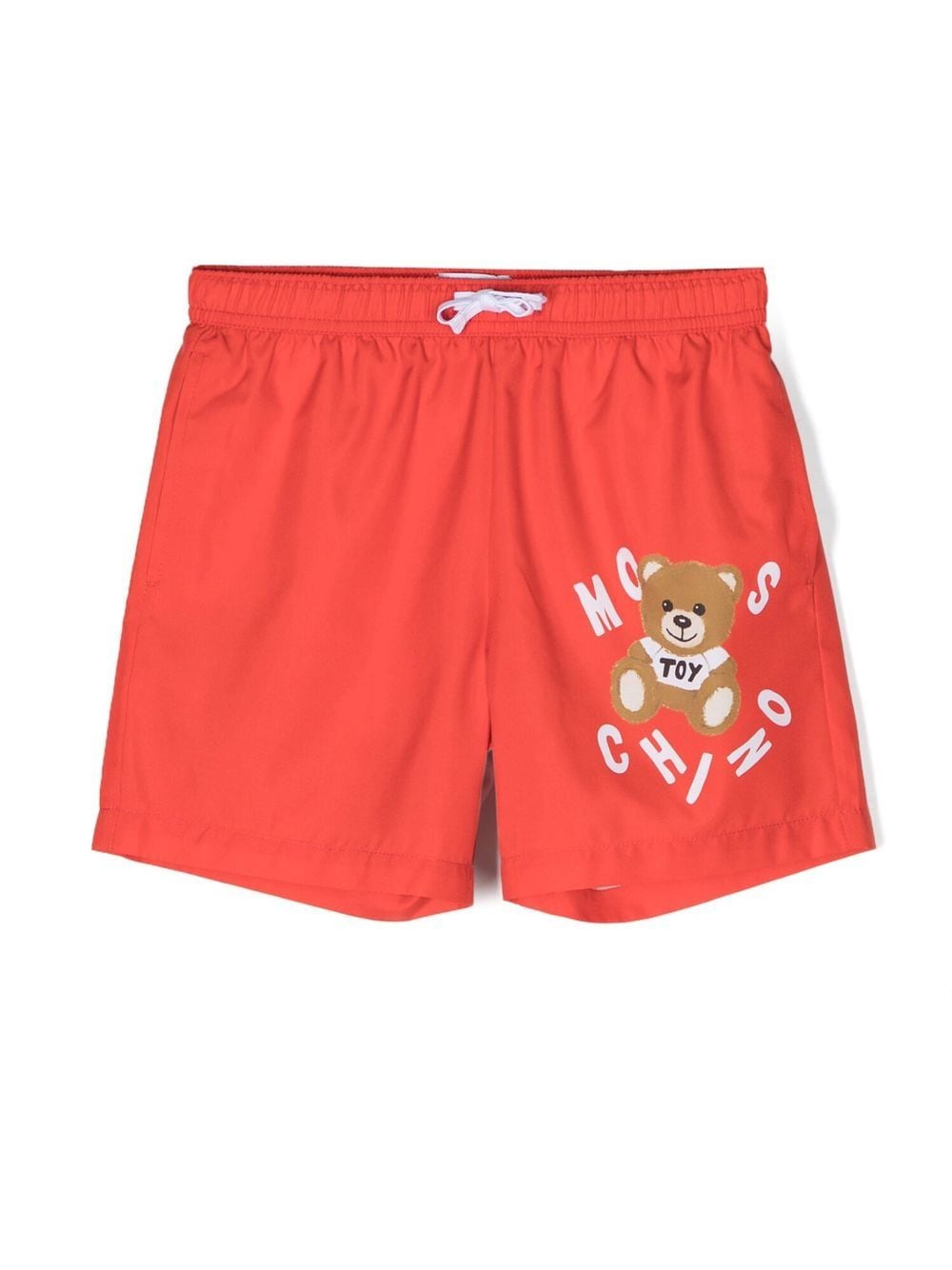 Moschino Kids logo-print swim shorts - Red von Moschino Kids