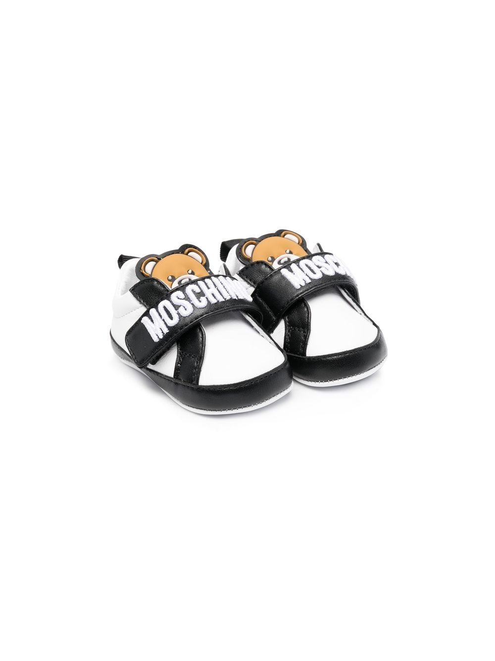 Moschino Kids logo-print teddy sneakers - White von Moschino Kids