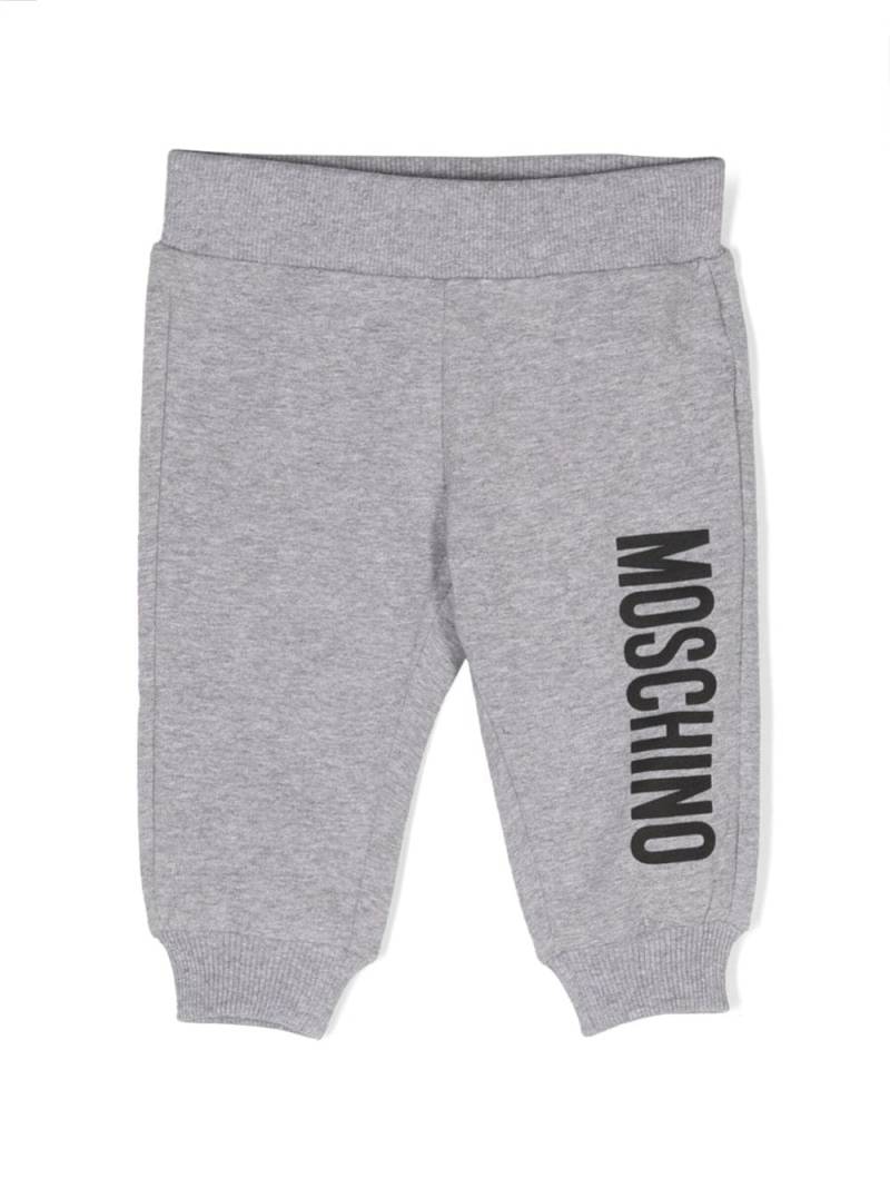 Moschino Kids logo-print track pants - Grey von Moschino Kids