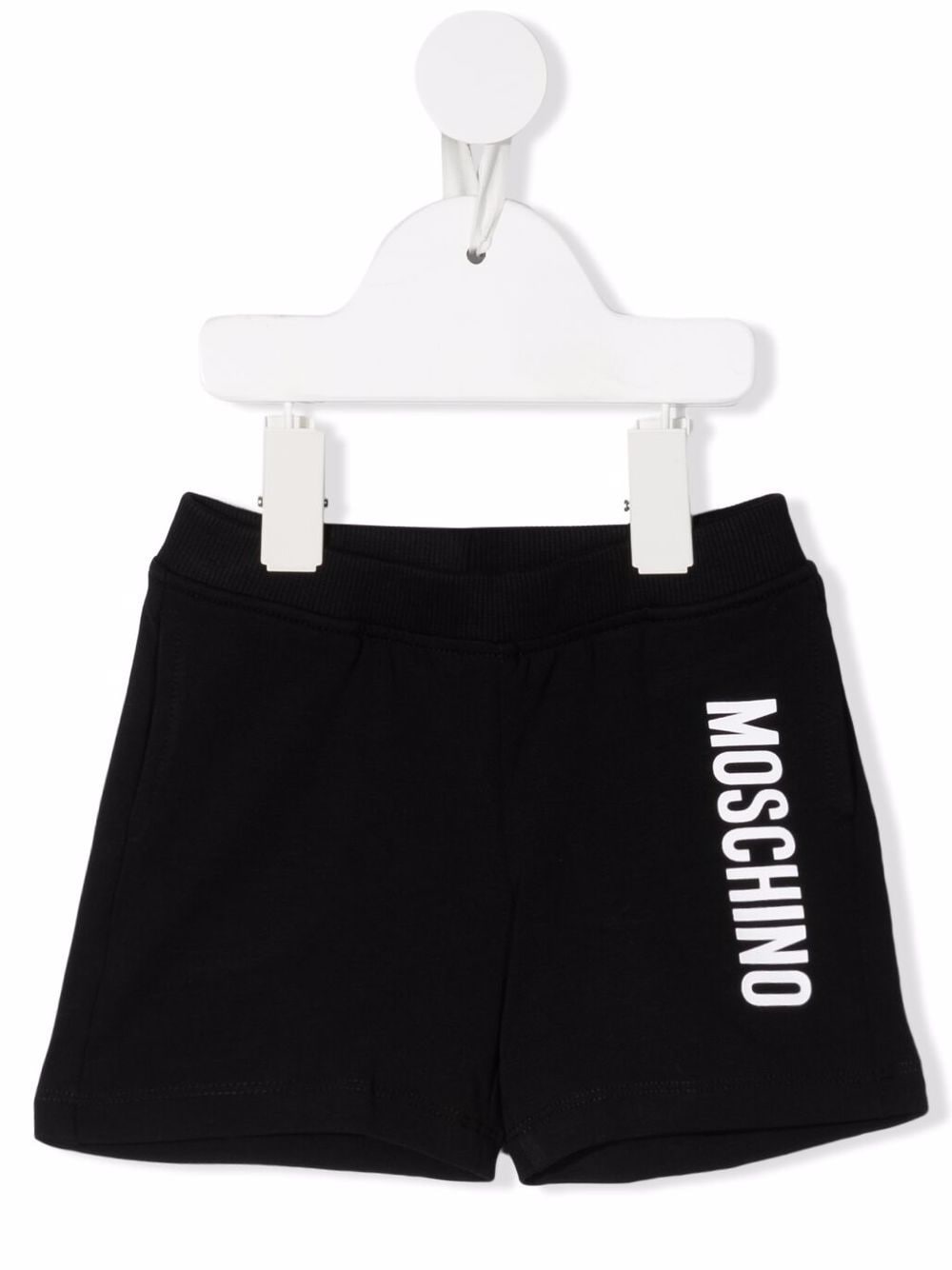 Moschino Kids logo-print track shorts - Black von Moschino Kids