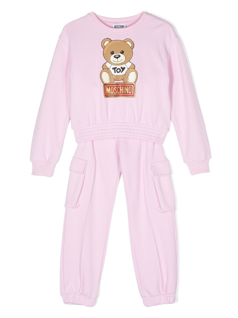 Moschino Kids logo-print tracksuit set - Pink von Moschino Kids