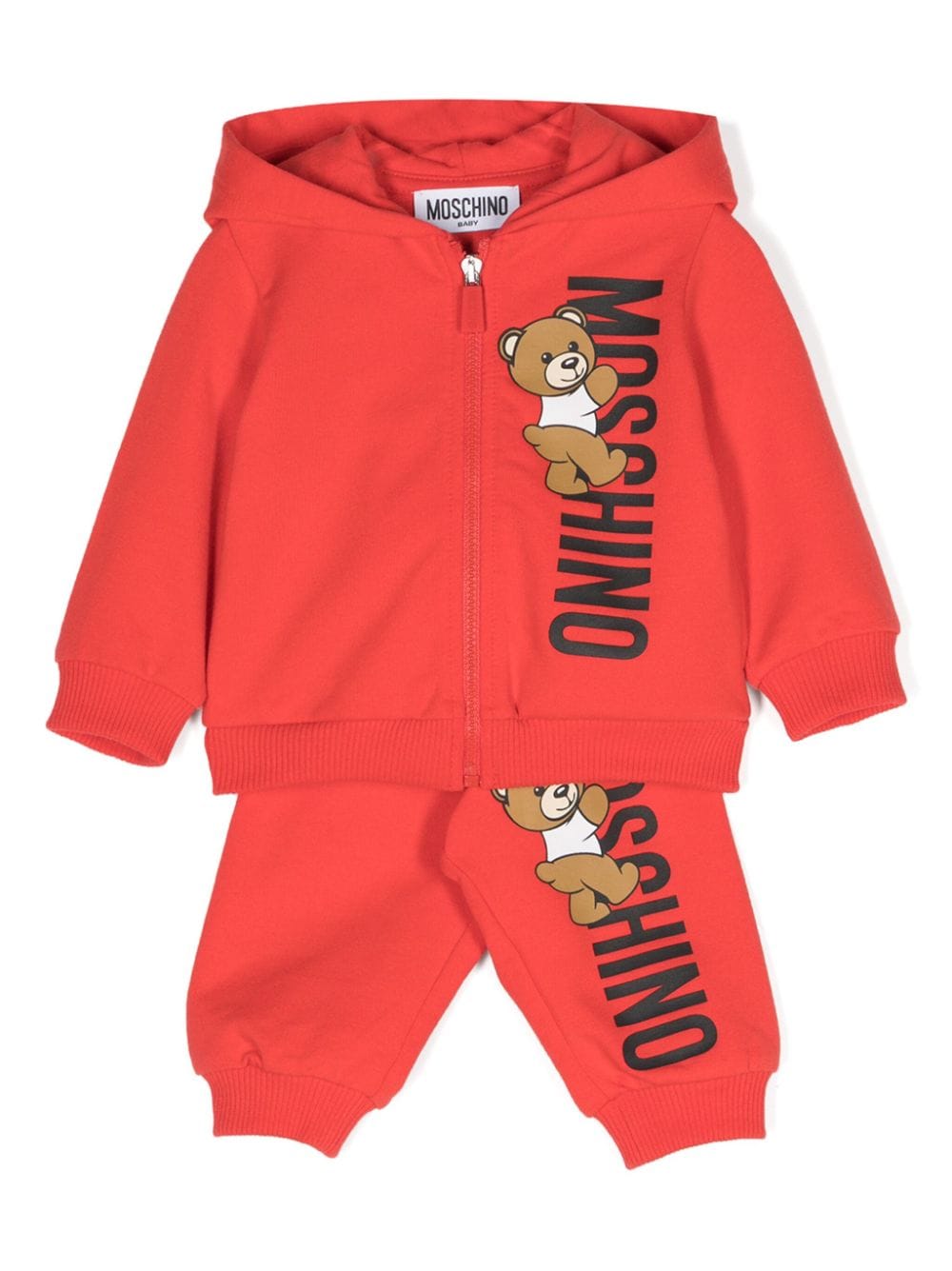 Moschino Kids logo-print tracksuit set - Red von Moschino Kids