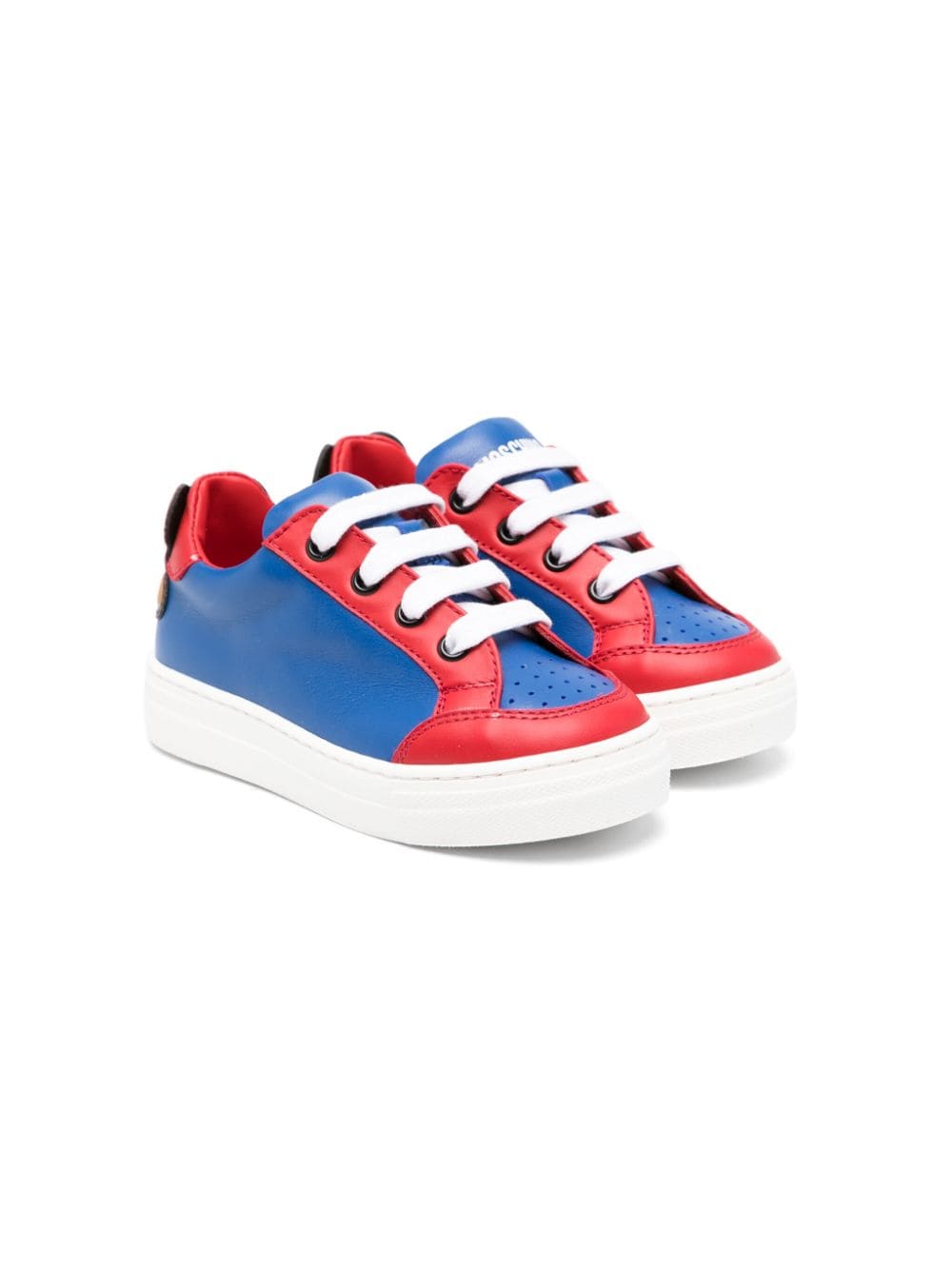 Moschino Kids panelled low-top sneakers - Blue von Moschino Kids