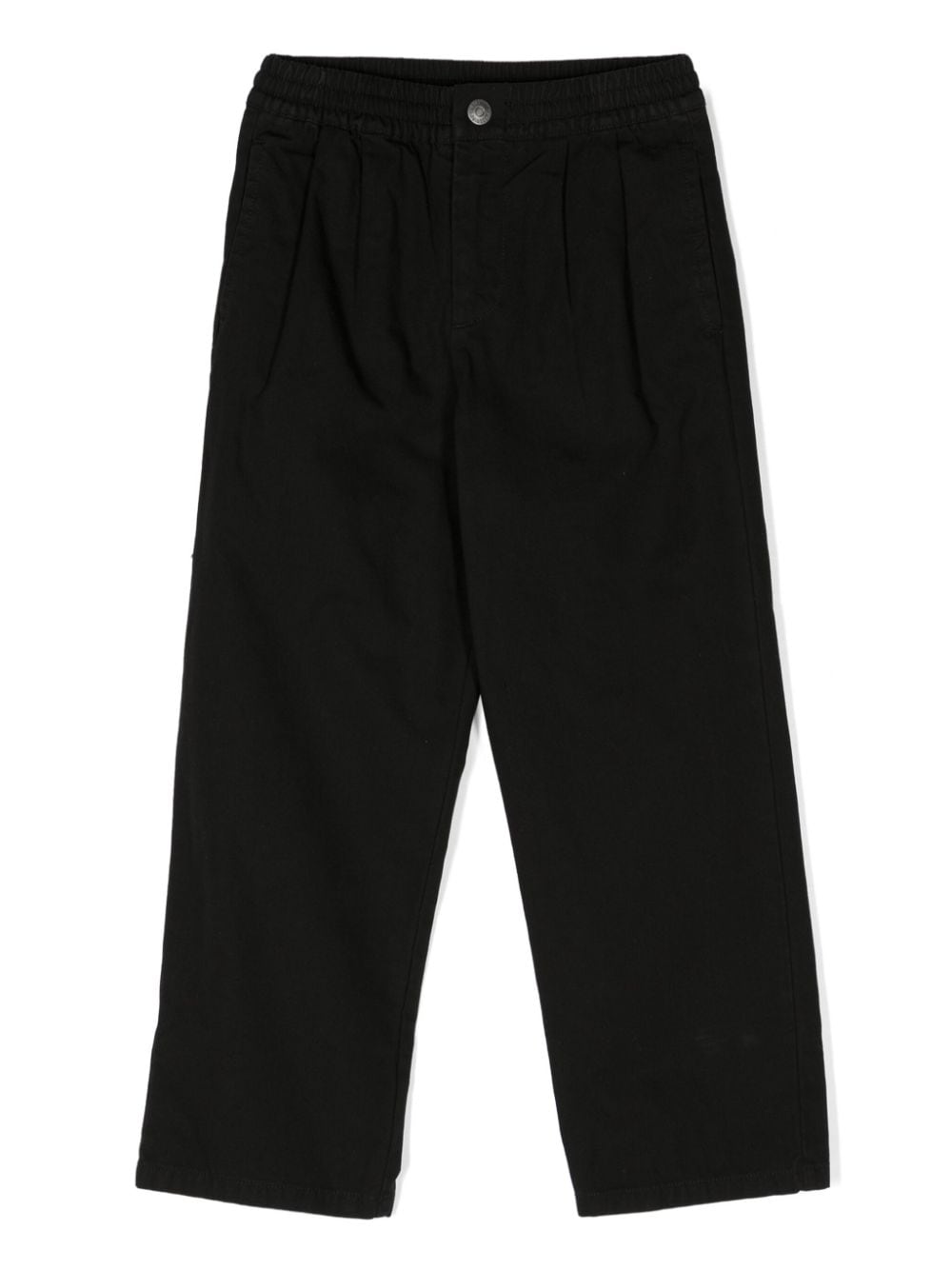 Moschino Kids pleated tapered trousers - Black von Moschino Kids