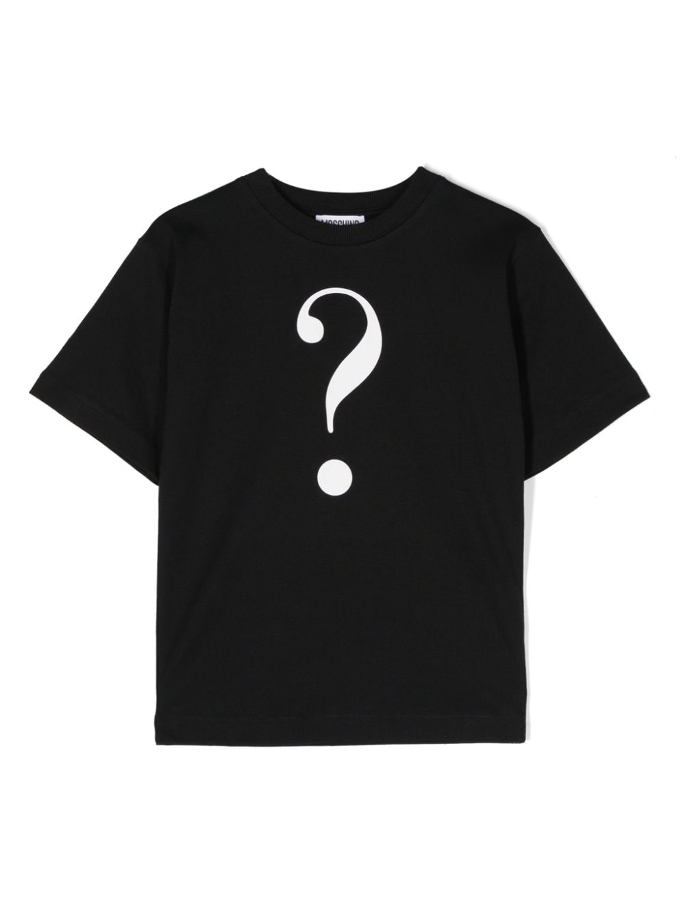 Moschino Kids question mark-print T-shirt - Black von Moschino Kids