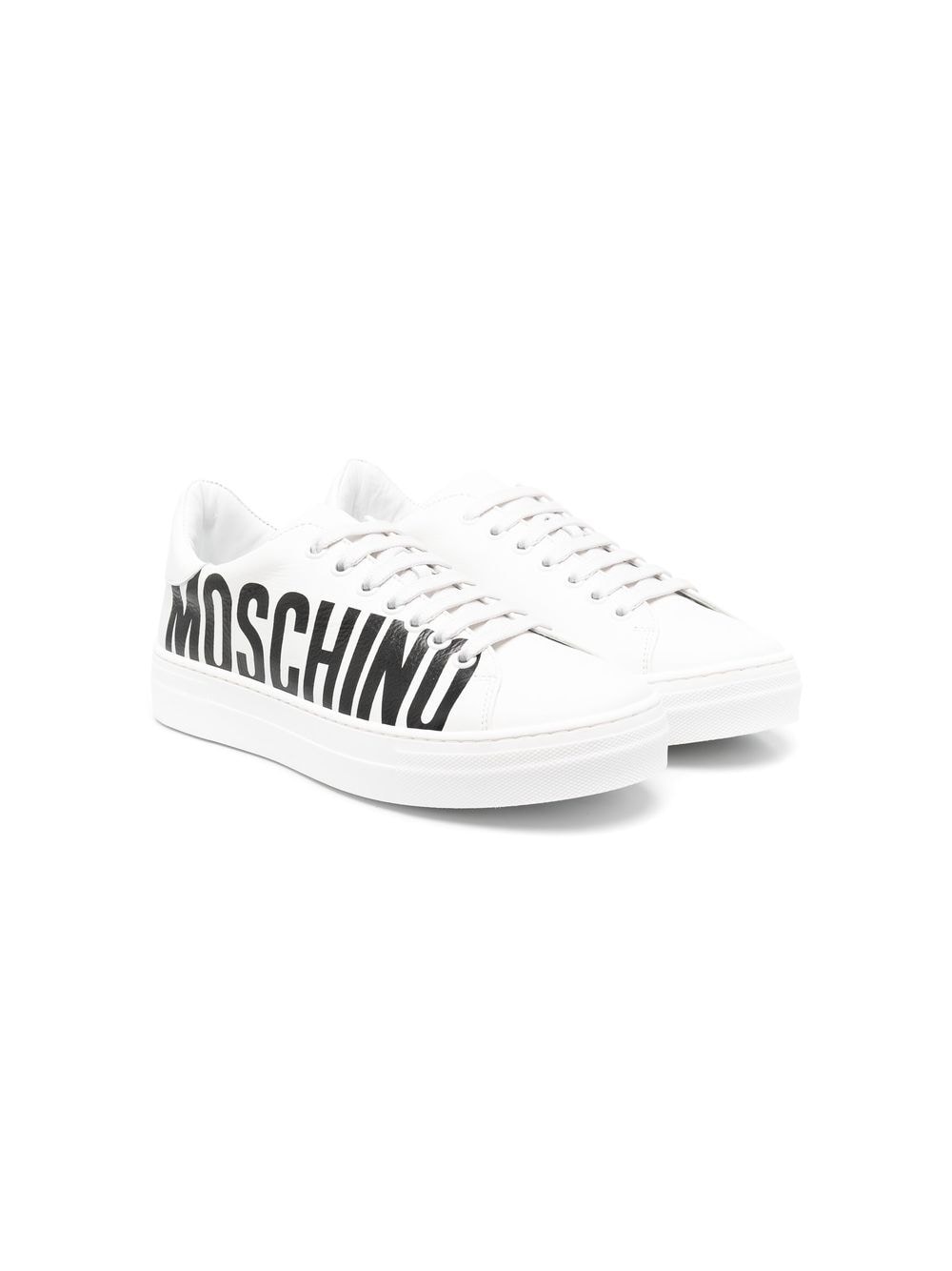 Moschino Kids side logo-print sneakers - White von Moschino Kids