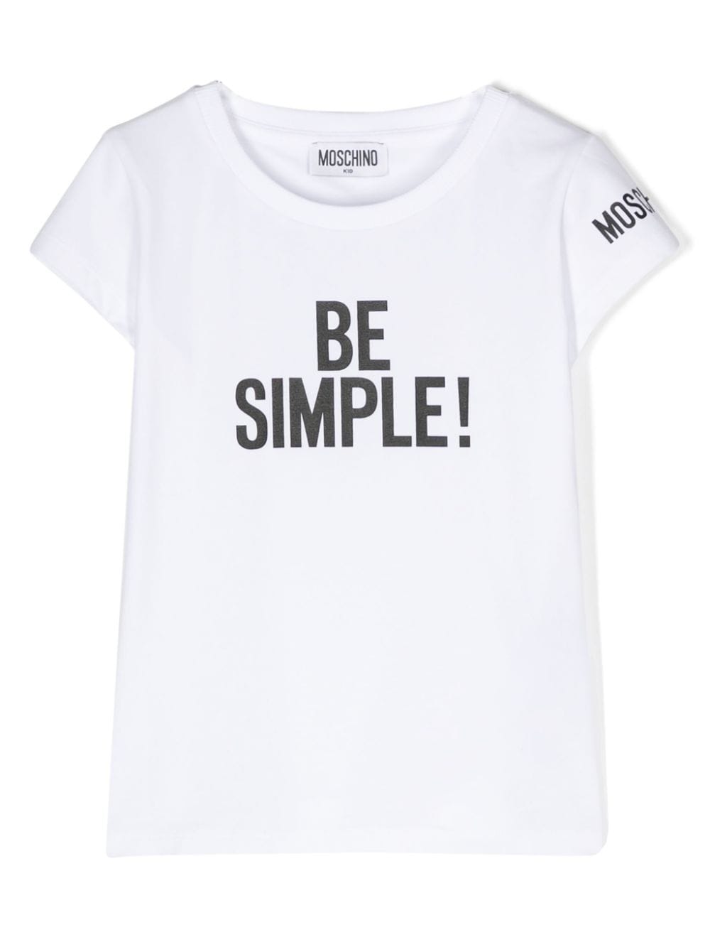 Moschino Kids slogan-print cotton T-shirt - White von Moschino Kids