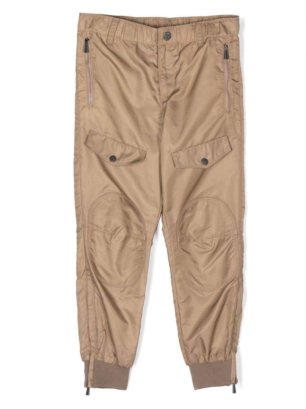 Moschino Kids tapered cargo trousers - Brown von Moschino Kids