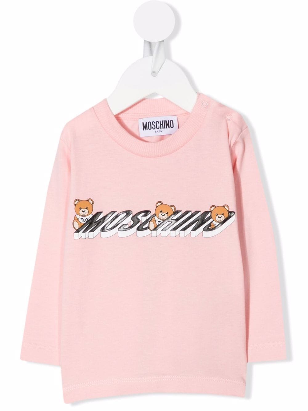 Moschino Kids teddy bear print T-shirt - Pink von Moschino Kids