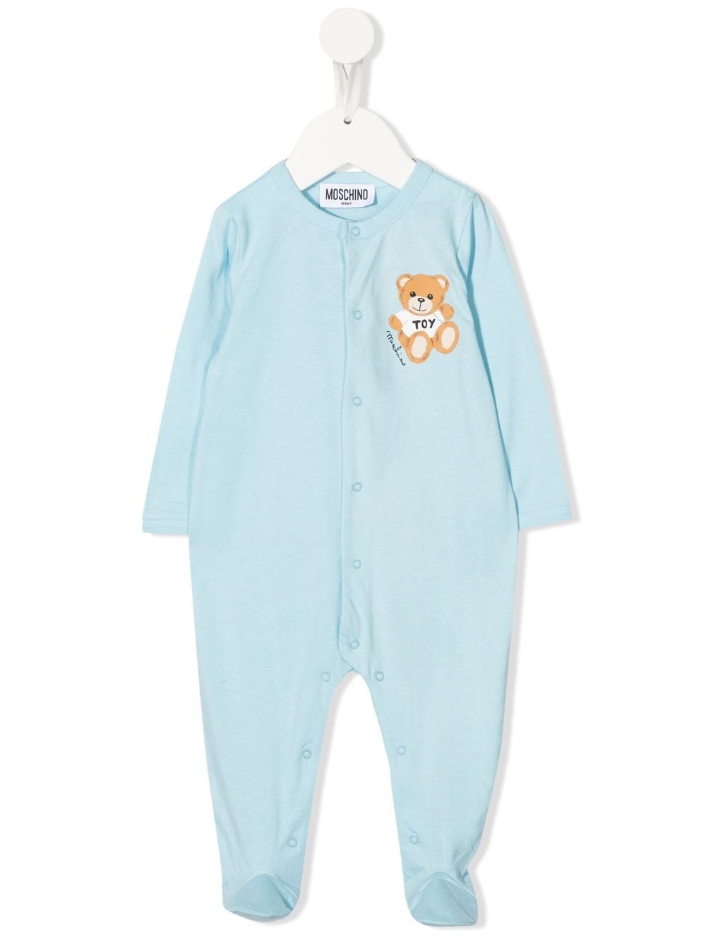 Moschino Kids teddy print cotton pajamas - Blue von Moschino Kids