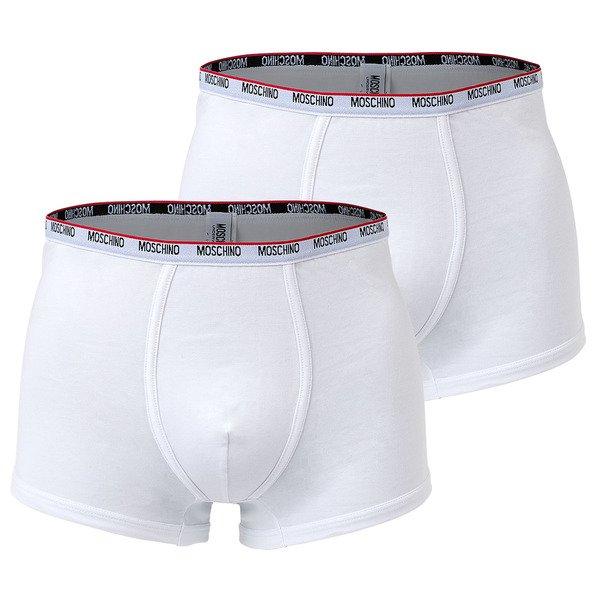 Boxershort 2er Pack Bequem Sitzend Herren Weiss XL von Moschino Underwear