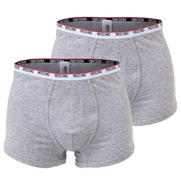 Boxershort 2er Pack Bequem Sitzend Herren Grau XL von Moschino Underwear