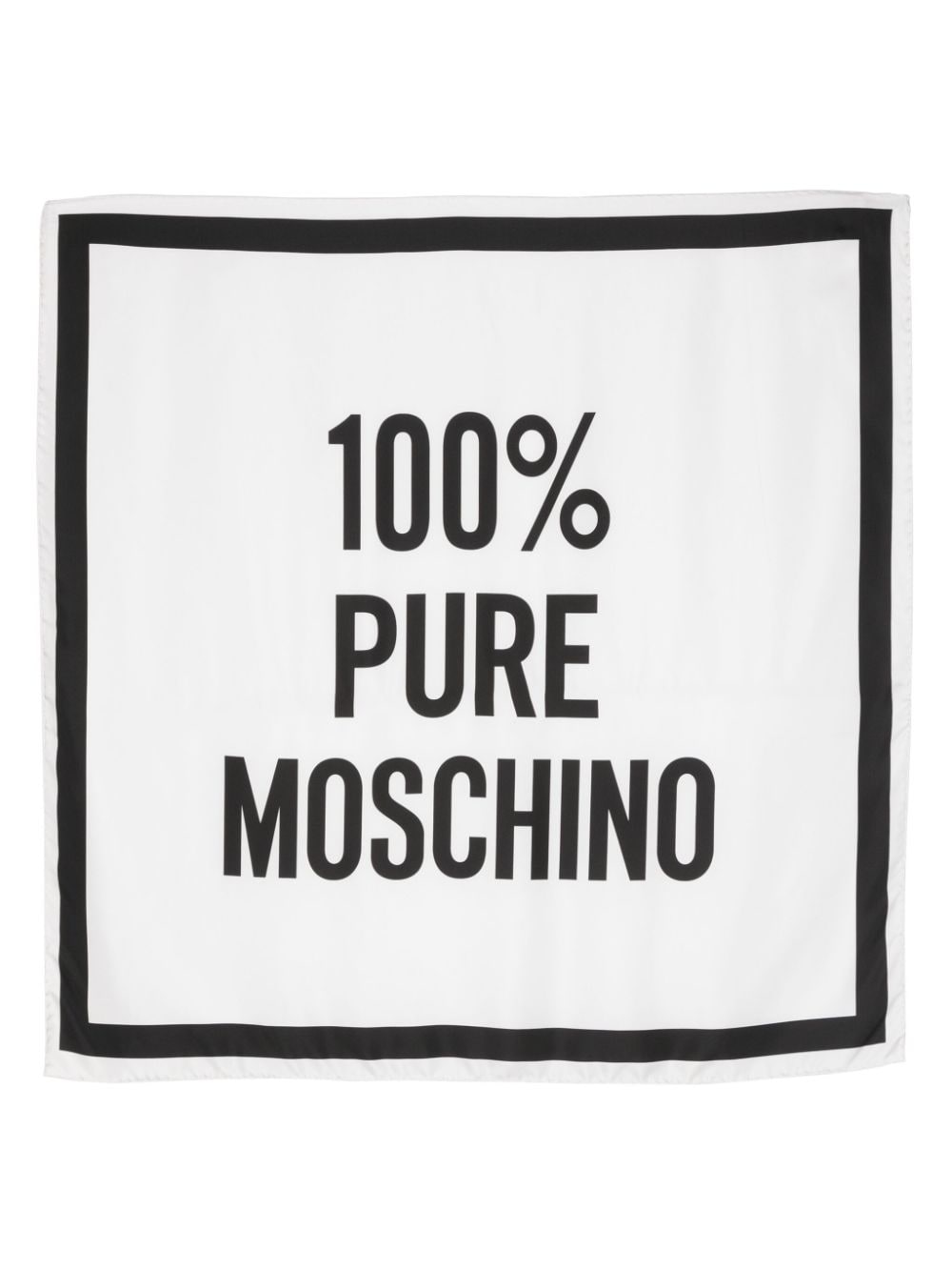 Moschino 100% Pure Moschino silk scarf - White von Moschino