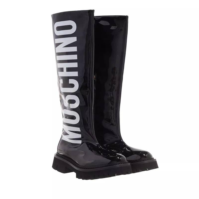 Moschino Boots & Stiefeletten - Stivaled Brick Patent - Gr. 38 (EU) - in Schwarz - für Damen von Moschino