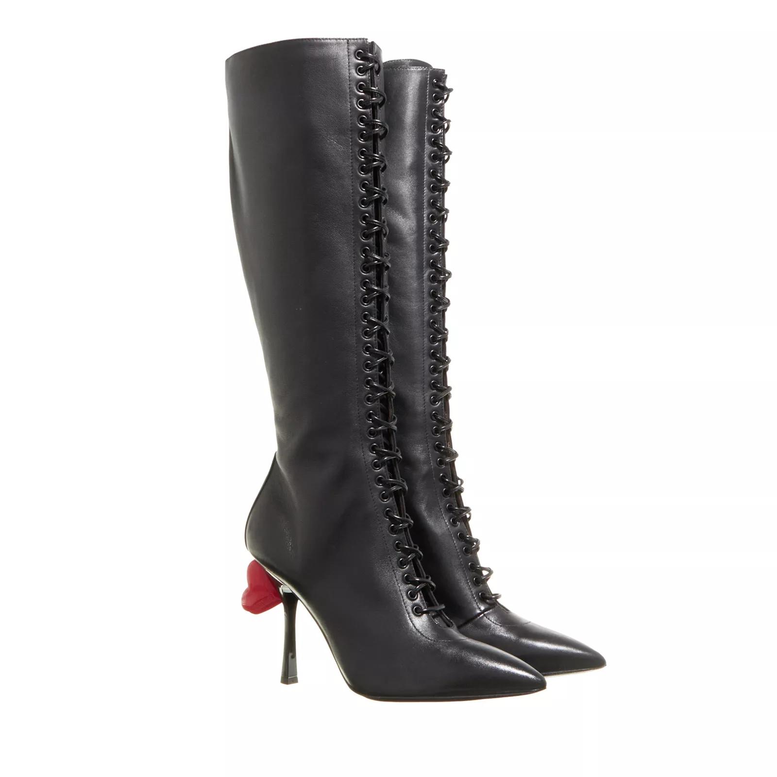 Moschino Boots & Stiefeletten - Sweet Heart Boots - Gr. 37 (EU) - in Schwarz - für Damen von Moschino