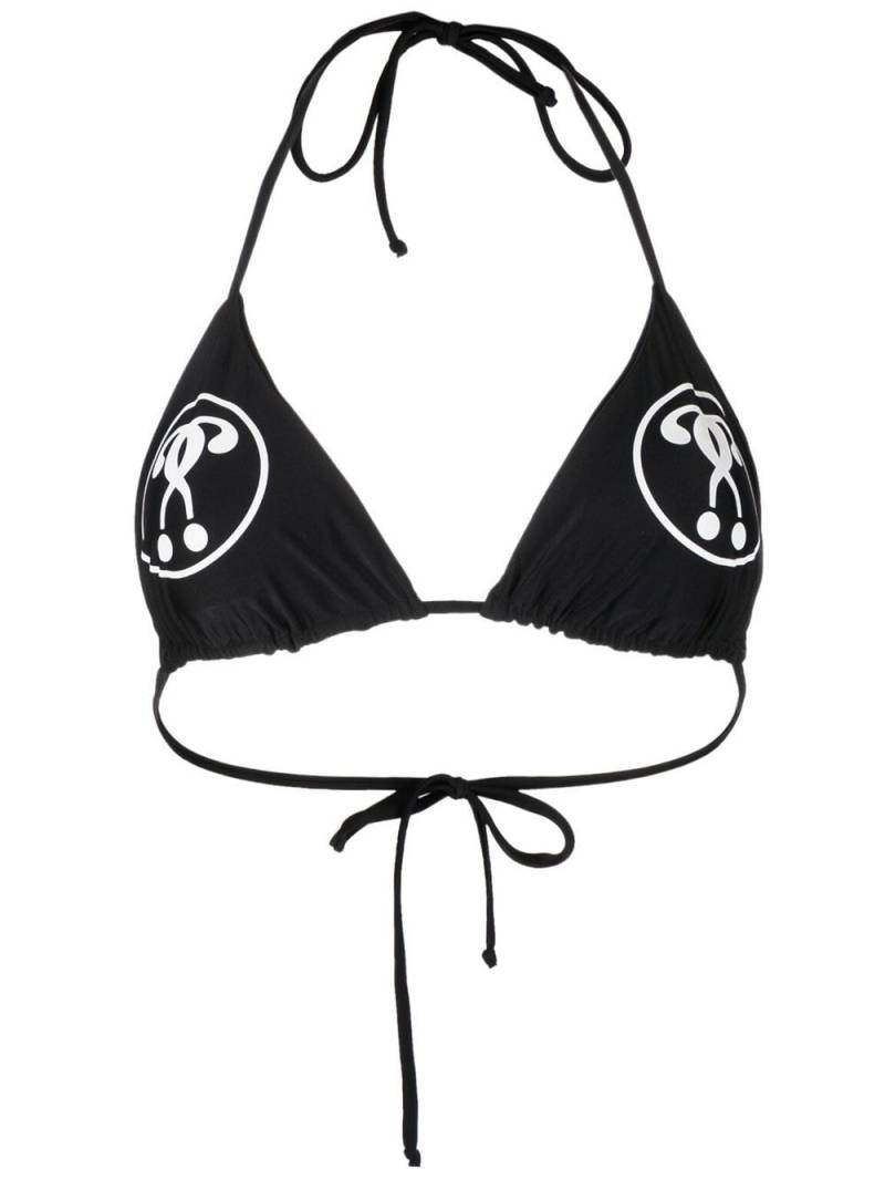 Moschino Double Question Mark bikini top - Black von Moschino