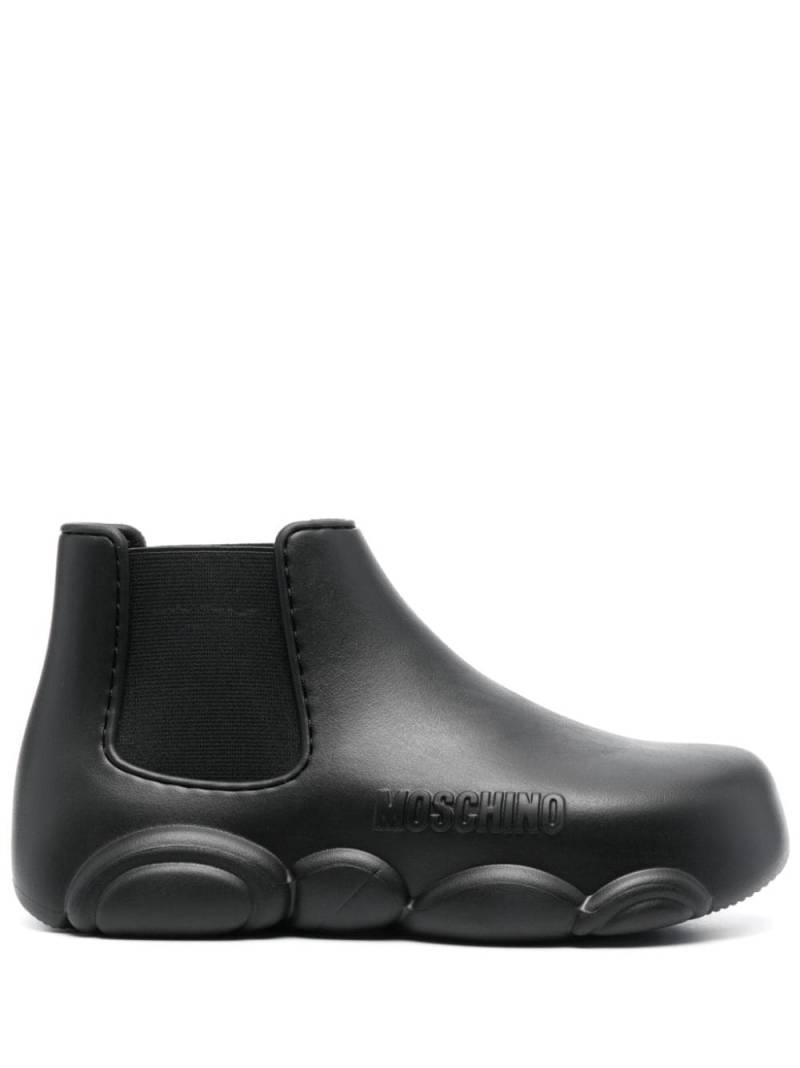 Moschino Gummy 40mm logo-embossed ankle boots - Black von Moschino