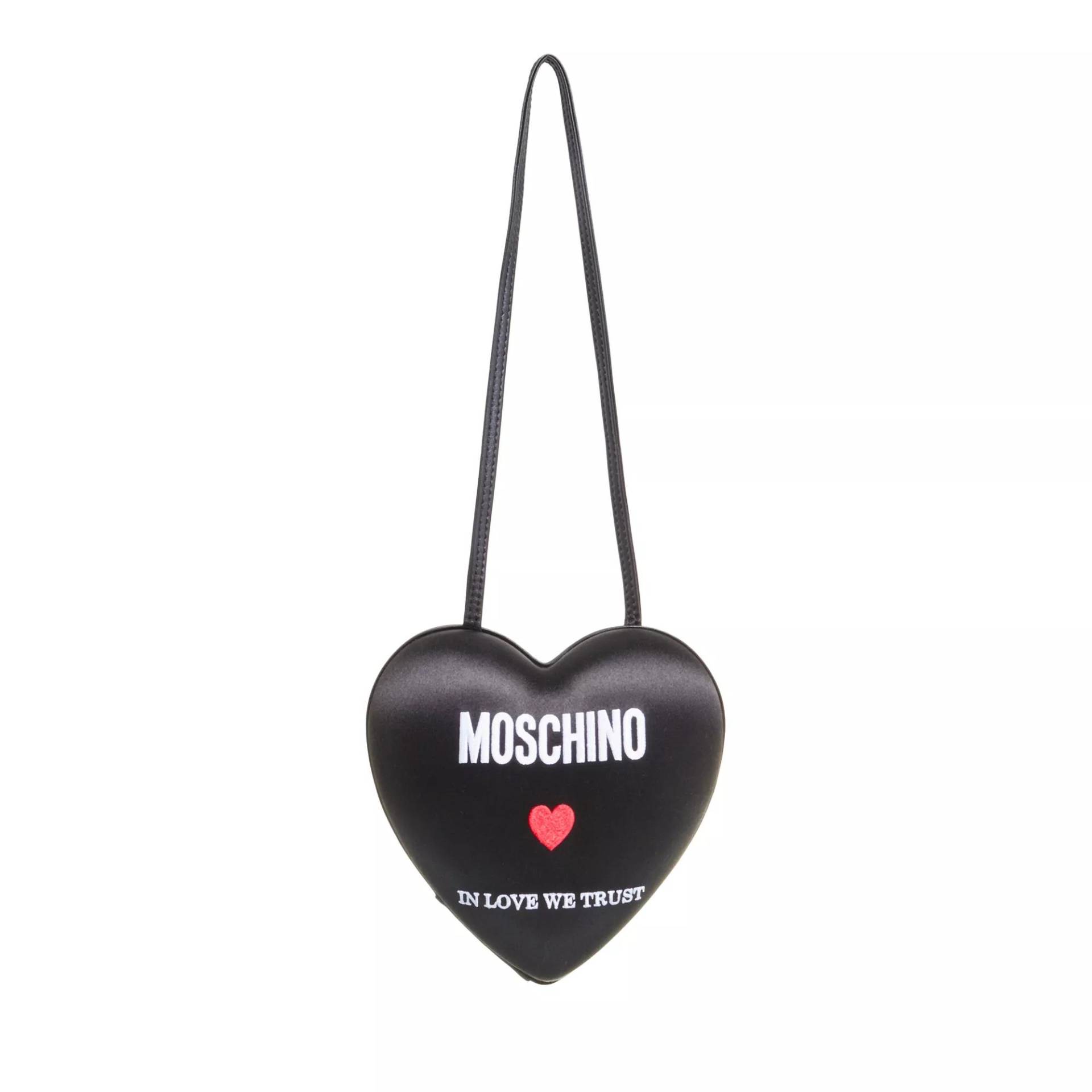 Moschino Handtasche - Moschino Heartbeat Shoulder Bag - Gr. unisize - in Schwarz - für Damen von Moschino