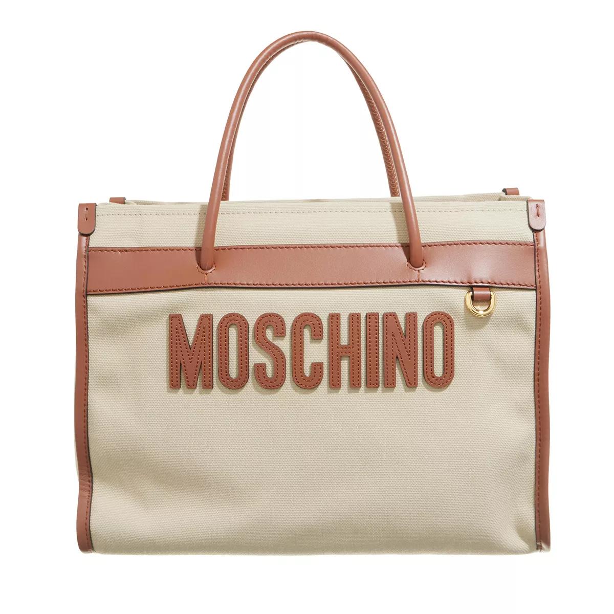 Moschino Henkeltasche - Moschino Tote Shoulder Bag - Gr. unisize - in Beige - für Damen von Moschino