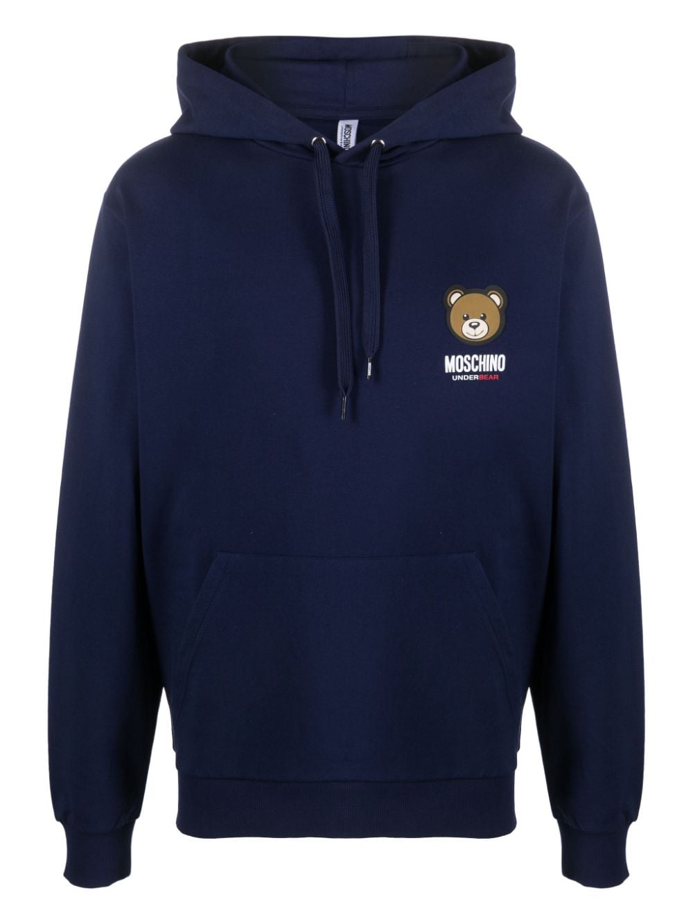 Moschino Leo Teddy long-sleeve hoodie - Blue von Moschino