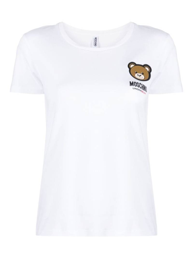 Moschino Leo Teddy-print T-shirt - White von Moschino