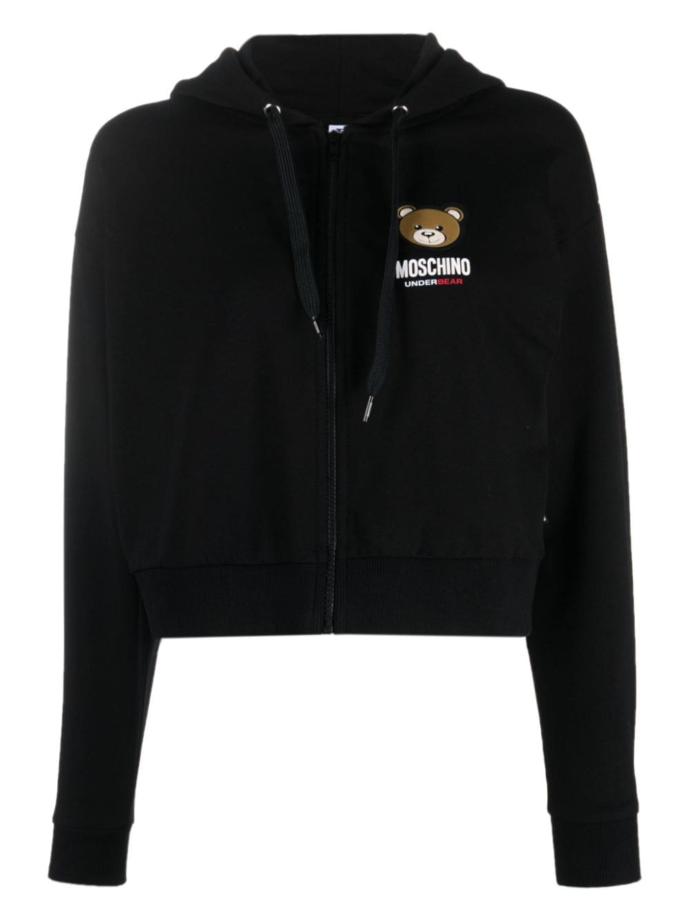 Moschino Leo Teddy zipped hoodie - Black von Moschino