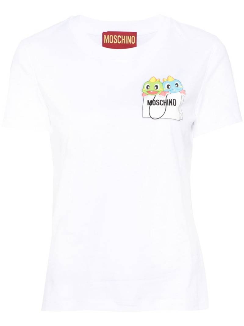 Moschino Puzzle Bobble cotton T-shirt - White von Moschino