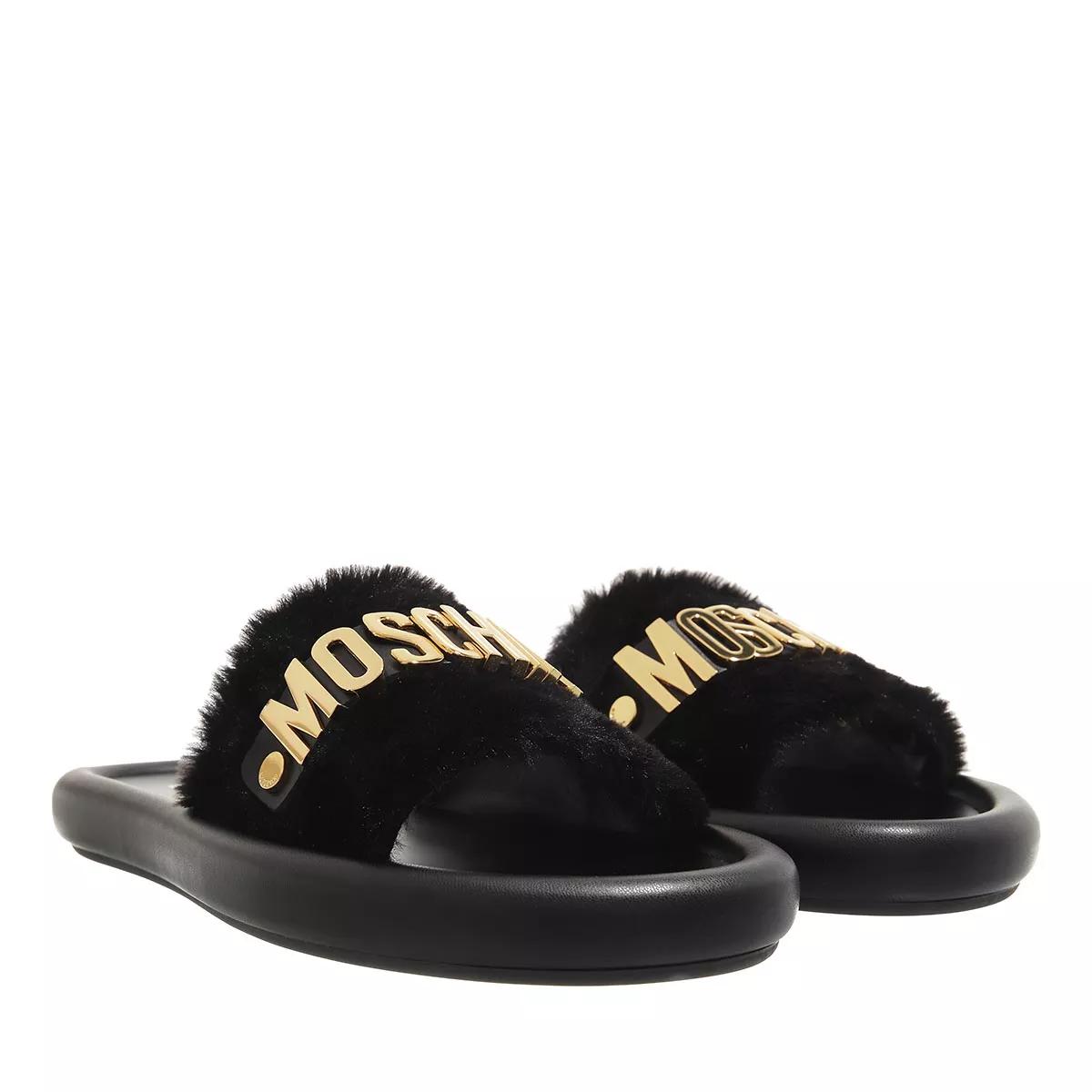 Moschino Slipper & Pantoletten - Sabotd Imbottito 30 Softpl - Gr. 36 (EU) - in Schwarz - für Damen von Moschino