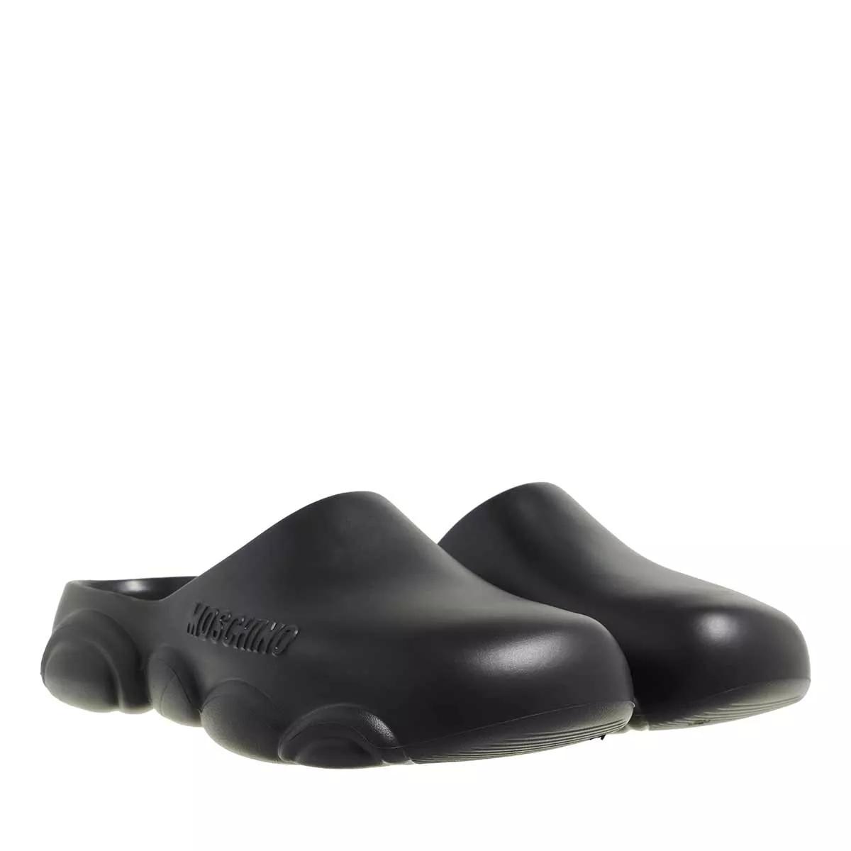 Moschino Slipper & Pantoletten - Scarpad.Rubber30 Gomma - Gr. 37_38 - in Schwarz - für Damen von Moschino