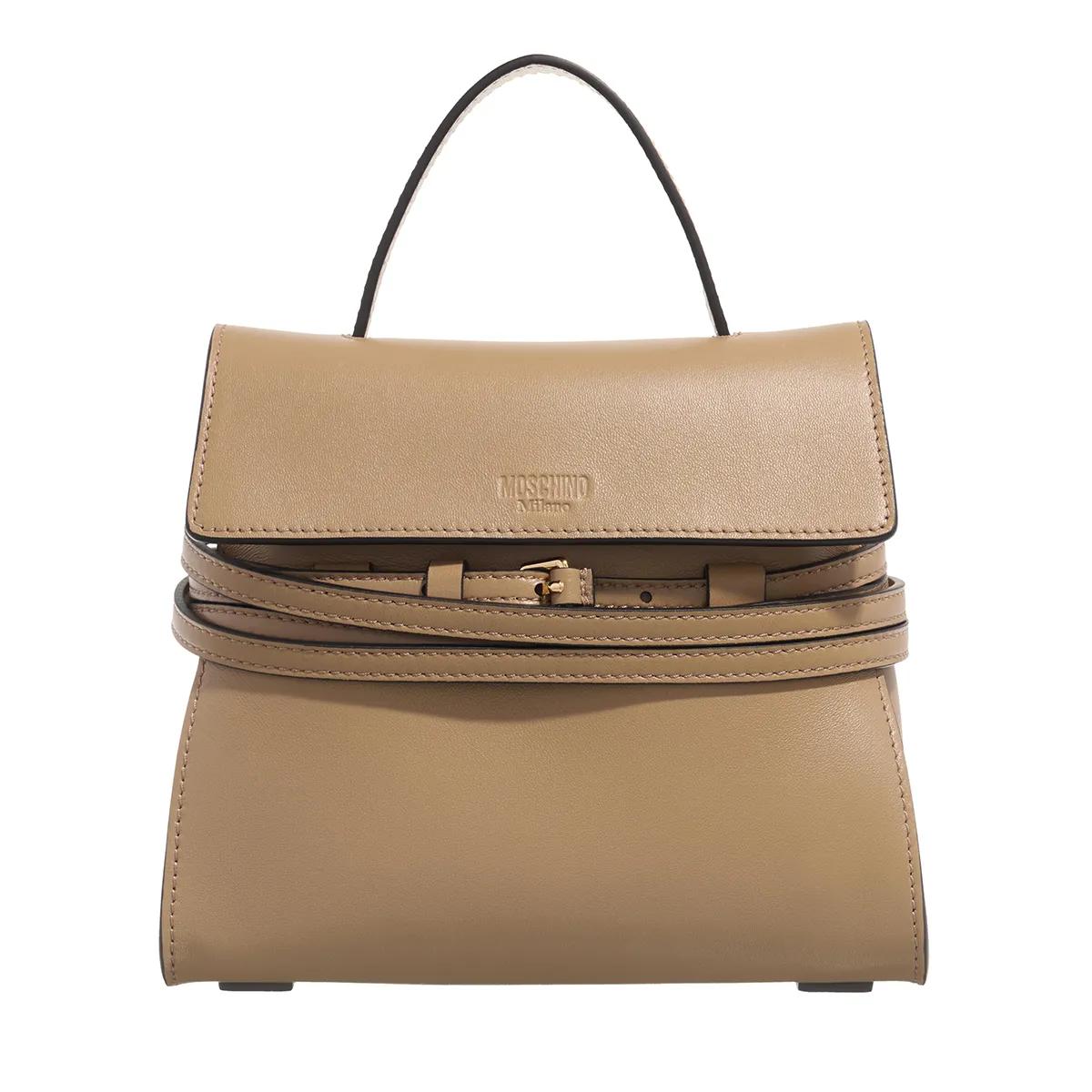 Moschino Schultertasche - Nappa - Gr. unisize - in Beige - für Damen Moschino Schultertasche - Nappa - Gr. unisize - in Beige - für Damen von Moschino