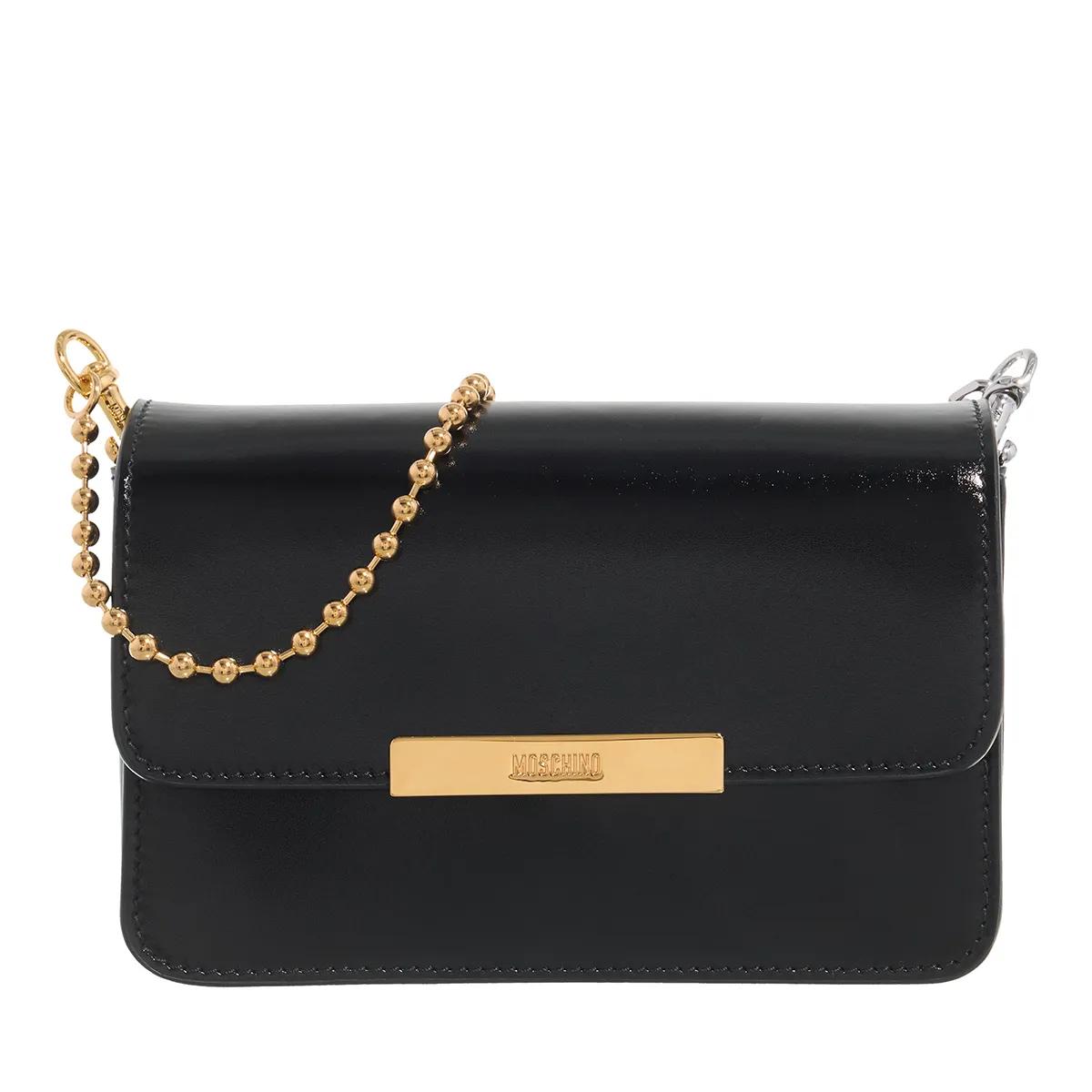 Moschino Schultertasche - Vitello California - Gr. unisize - in Schwarz - für Damen Moschino Schultertasche - Vitello California - Gr. unisize - in Schwarz - für Damen von Moschino