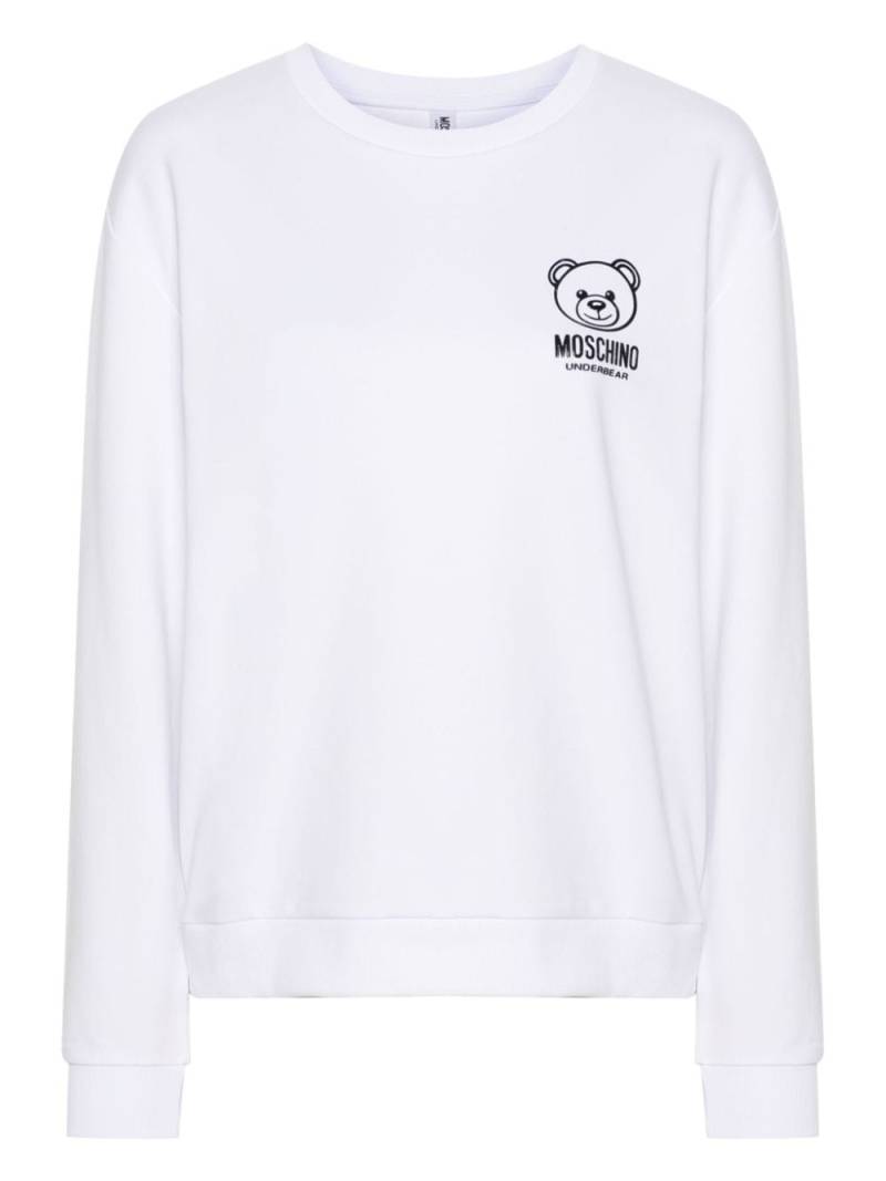 Moschino Teddy Bear-appliqué sweatshirt - White von Moschino