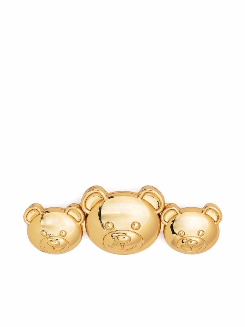 Moschino Teddy Bear brooch - Gold von Moschino