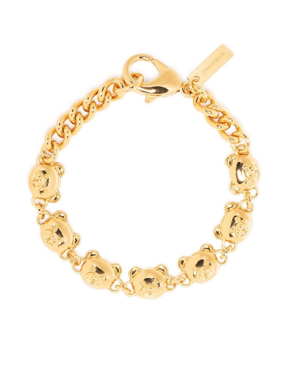 Moschino Teddy Bear chain bracelet - Gold von Moschino