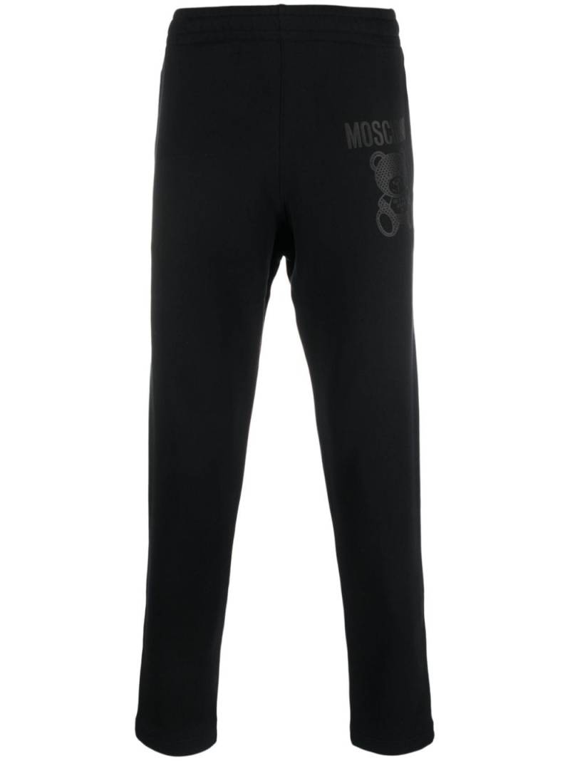 Moschino Teddy Bear cotton track pants - Black von Moschino