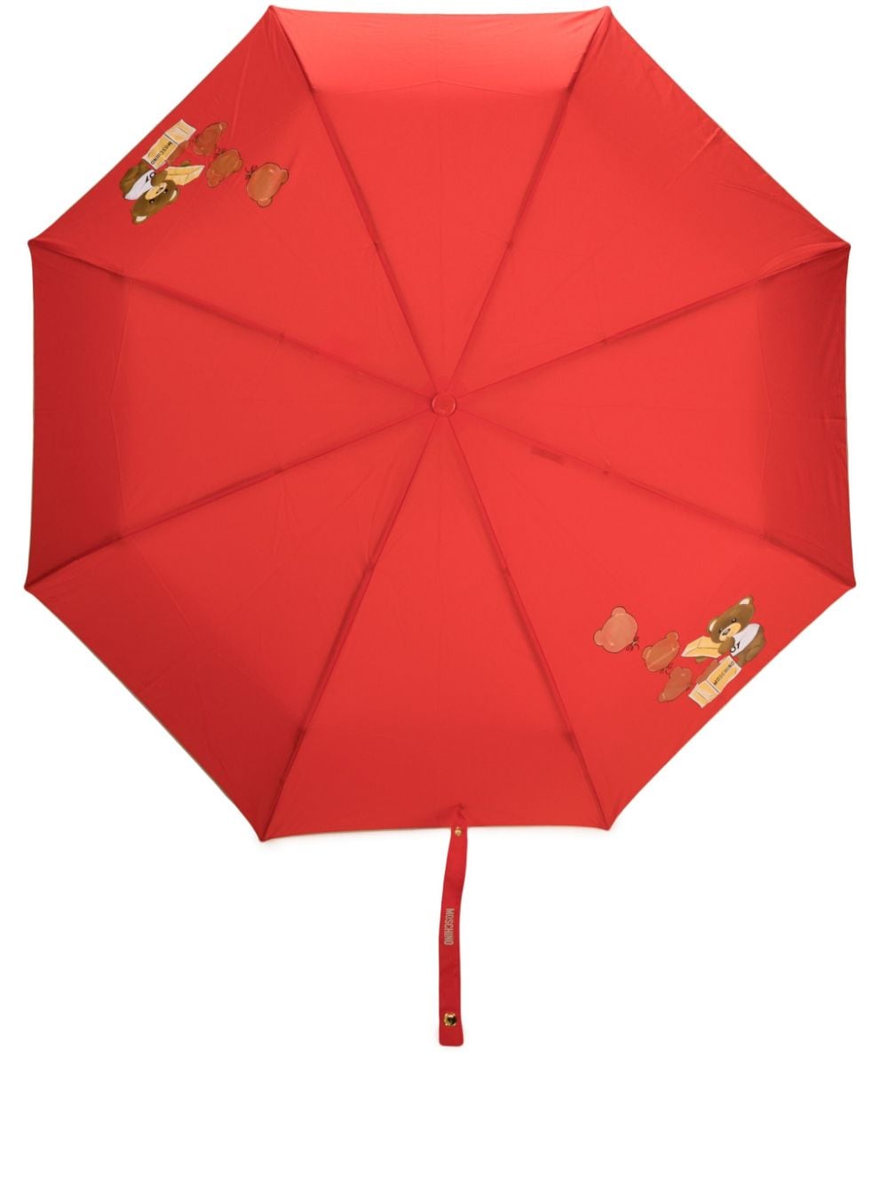 Moschino Teddy Bear-handle compact umbrella - Red von Moschino