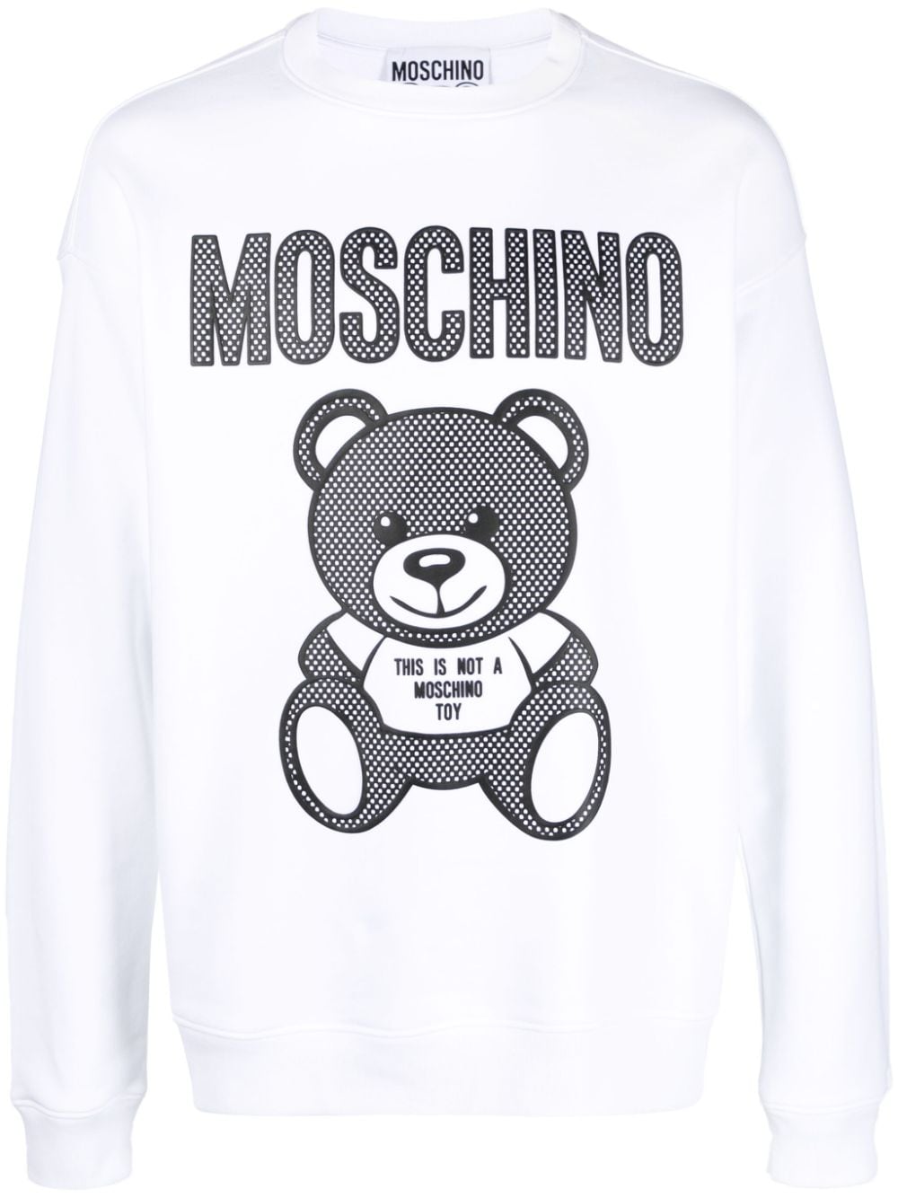 Moschino Teddy Bear logo-print sweatshirt - White von Moschino