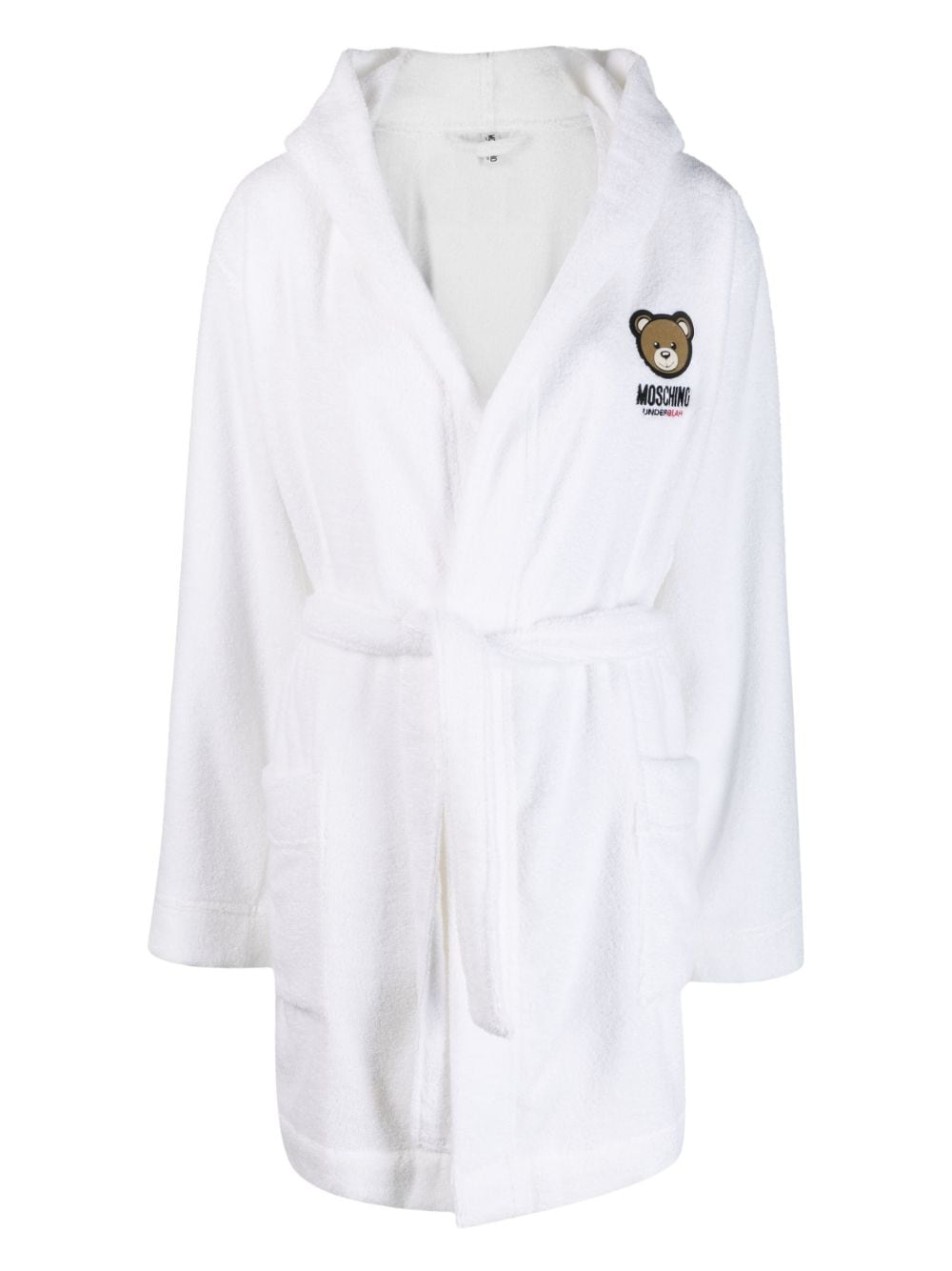 Moschino Teddy Bear-motif cotton robe - White von Moschino