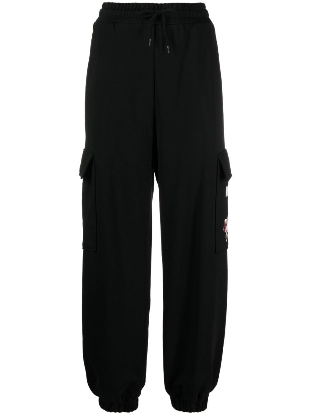 Moschino Teddy Bear organic cotton track pants - Black von Moschino